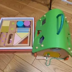 森の遊び道具シリーズ　サウンドブロック　木製知育積み木セット