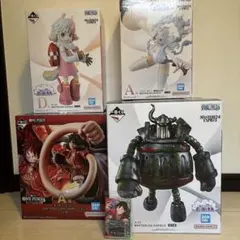 ワンピース 一番くじ~思い描く未来~ フィギア4体、下位賞合計15個