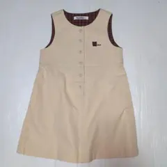 110★ファミリア★刺繍ポケット付き！ファミリアチェックもかわいいワンピース★