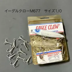 入手困難【サイズ1/0】10本　イーグルクローM677　シルバートレブルフックのサムネイル