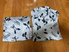 こびとづかん　アラシクロバネ　Lサイズ総柄　パジャマ　長袖上下セッ