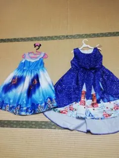 クリスマス柄　雪　サンタ　トナカイコスプレ　 120㎝　140㎝