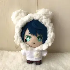 ぬい服 10cm ツイステ シープボアくま耳パーカー(ホワイト) 単品