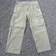 ティンバーランド　ワイドパンツ　カーゴパンツ 2way L32W32 ミリタリーのサムネイル