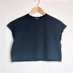 GALLARDAGALANTEショート丈 フレンチスリーブTシャツ ブラックのサムネイル
