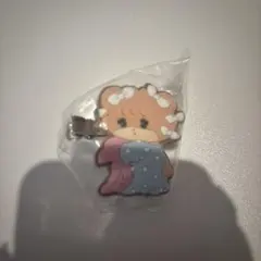 mikko フロッキーヘアクリップ　ガチャ　ラテ