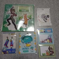 ポケモン アクリルスタンドとステッカー、付箋、キーホルダー、チャームセット
