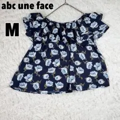 ♥abc une face♥ アンフェース 花柄オフショルブラウス フリルのサムネイル