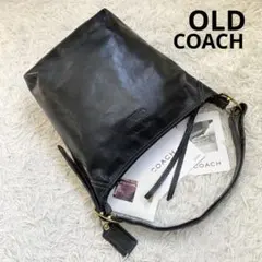 黒 vintage coach old Duffle Bag ワンショルダー