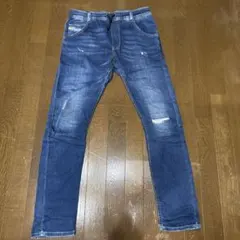 Diesel ダメージ加工 スリムフィット デニムパンツ