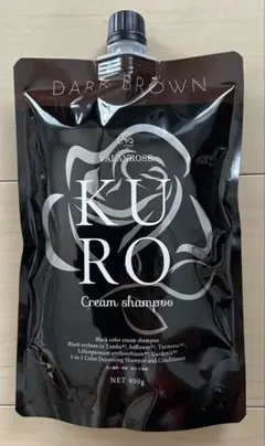 발란로즈 쿠로 크림 샴푸 다크 브라운 400g
