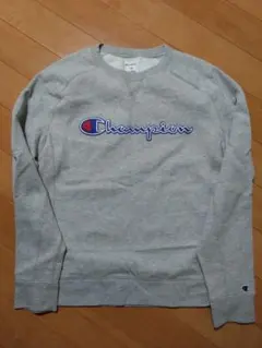 Champion グレー クルーネック トレーナー