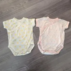 UNIQLO ベビー　コットンメッシュ肌着　半袖60cm 2枚セット