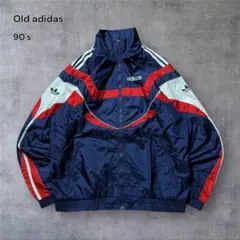 サヤエンドウ様専用2079 古着90年代Old adidasナイロンジャケット刺