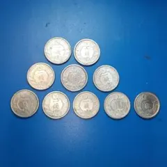 （761）古銭 カラス 1銭 アルミ貨 10枚 まとめ売りのサムネイル