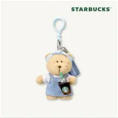 【韓国スタバ限定】+ DENIM ベアリスタ キーチェーンのサムネイル