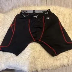 Mizuno メッシュスライディングパンツ ブラック/レッド