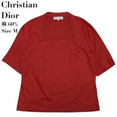 【美品】Christian Dior 半袖 カットソー トップス M レッドのサムネイル