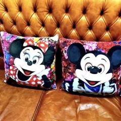 ミッキー・ミニー 花柄クッションセット　東京ディズニーリゾート　35周年