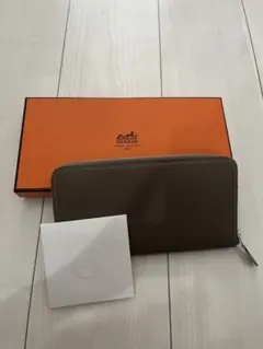 エルメス アザップ　ロングシルクイン 財布 レザー 箱ありのサムネイル