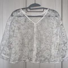 イング　花柄レース　カーディガン