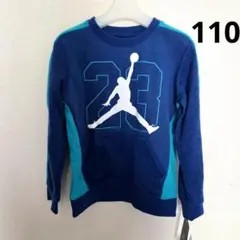 ​新品　ジョーダン キッズ スウェット　トレーナー　青 115cm