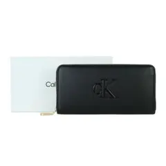 カルバンクライン 長財布 ラウンドファスナー CK ロゴ LV04F1077G