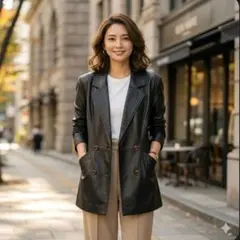 【極上の柔らかさ✨】スペインラム レザージャケット 羊革 日本製 F