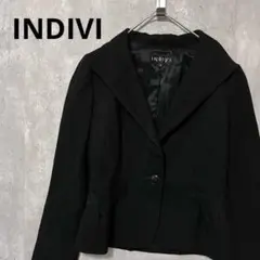 INDIVI スーツ　ジャケット　ラメ　キラキラ　ツイード　綺麗め　上品