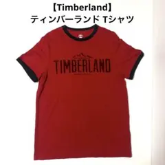 ティンバーランド Tシャツ レッド 赤 ビッグロゴ Timberland M相当