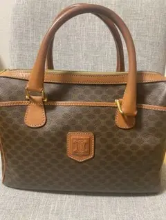 CELINE マカダム柄 ミニボストンバッグ