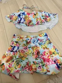み*ん様 フラワープリント セパレート水着　Mサイズ