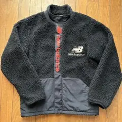 【美品】New Balance フリースジャケット キッズ 140cm ブラック