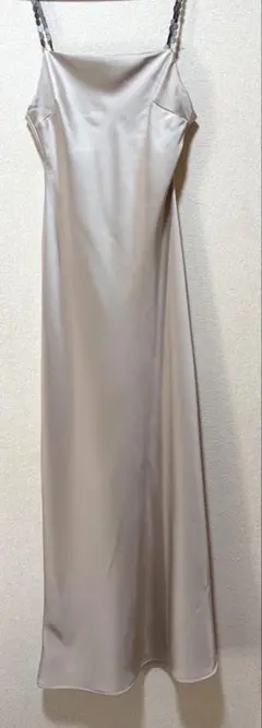ZARA ザラ サテン ロングワンピース Sサイズ キャミワンピ ベージュ 上品
