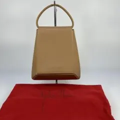 Sybilla シビラ　ベージュ ボックス型 ハンドバッグ　レザー　立体カットのサムネイル