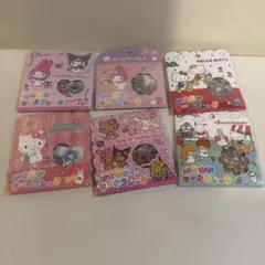 サンリオキャラクター おはじきシールフレークセット 6種セット
