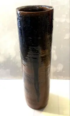 【花入6】備前6  筒形　　松園　　高さ23㎝ 花入6】備前6 筒形 松園 高さ23㎝ - メルカリ