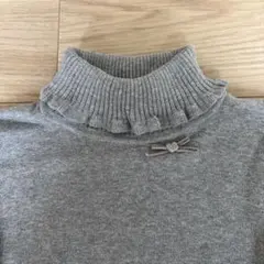 familiarグレー タートルネック 長袖カットソー130