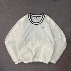 NIKE 90s プルオーバー ナイロン 白タグ　ホワイト　短丈