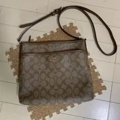 COACH コーチ シグネチャー ブラウン ショルダーバッグ