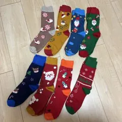 クリスマスデザインソックス8足セット　27~29センチ