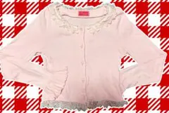 Ribbon♥Heart カーディガン ピンク BABY,THE STARSのサムネイル