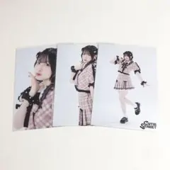 CUTIE STREET 桜庭遥花 生写真 チェック柄制服衣装 3枚セット