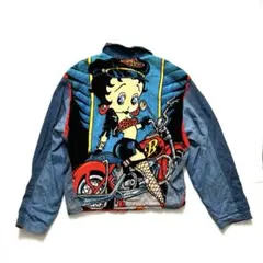 希少90sUSA製 TOO CUTE BettyリメイクデニムジャケットLサイズ