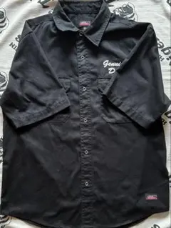 DICKIES T/Cツイル刺繍入り 半袖ワークシャツ　Mサイズ