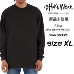 新品 シャカウェア 7.5oz マックスヘビーウェイト 無地 ロンT 黒 XLのサムネイル