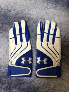 Under Armour バッティング用手袋 ホワイト/ブルー