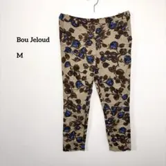 Bou Jeloud 花柄カジュアルパンツ M 38 ストレッチ有d523