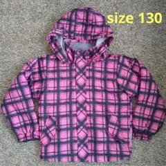 スキーウェア　130　ピンク　チェック　VAXPOT　バックスポット