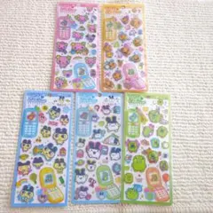 【即日発送・新品】5枚セット／たまごっち　平成はっぴーフォン　まめっちみみっち等